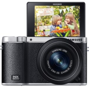 Samsung EV-NX3000BEIUS Wireless Smart 20.3MP Compact System Camera with 3-Inch LCD and 20-50mm Compact Zoom (Black)