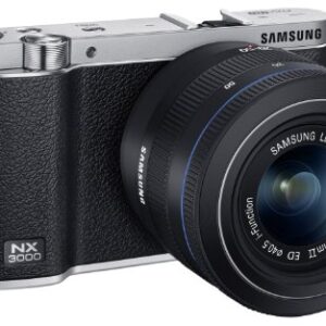 Samsung EV-NX3000BEIUS Wireless Smart 20.3MP Compact System Camera with 3-Inch LCD and 20-50mm Compact Zoom (Black)