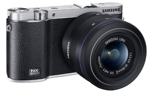 Samsung EV-NX3000BEIUS Wireless Smart 20.3MP Compact System Camera with 3-Inch LCD and 20-50mm Compact Zoom (Black)