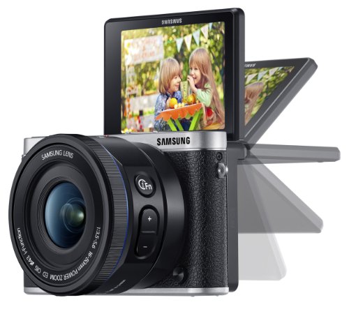 Samsung EV-NX3000BEIUS Wireless Smart 20.3MP Compact System Camera with 3-Inch LCD and 20-50mm Compact Zoom (Black)