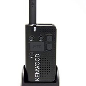 Kenwood PKT- 23 Pocket-Size UHF Two-Way FM Radio (1.5 W Analog), 4-Channel Operation with Voice Guide, Up To 15 Hours Talk-Time (On Battery Saver), IP54 & 11 Mil-Spec Standards 810 (C, D, E, F & G)