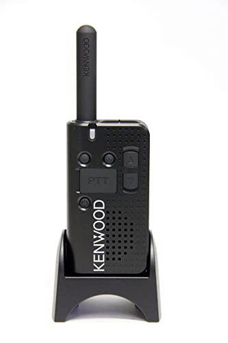 Kenwood PKT- 23 Pocket-Size UHF Two-Way FM Radio (1.5 W Analog), 4-Channel Operation with Voice Guide, Up To 15 Hours Talk-Time (On Battery Saver), IP54 & 11 Mil-Spec Standards 810 (C, D, E, F & G)