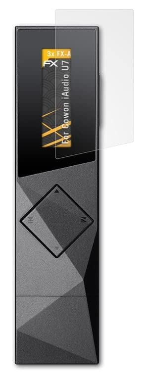 atFoliX Screen Protector Compatible with Cowon iAudio U7 Screen Protection Film, Anti-Reflective and Shock-Absorbing FX Protector Film (3X)