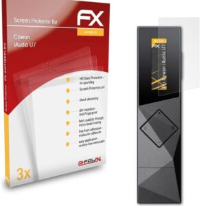 atFoliX Screen Protector Compatible with Cowon iAudio U7 Screen Protection Film, Anti-Reflective and Shock-Absorbing FX Protector Film (3X)