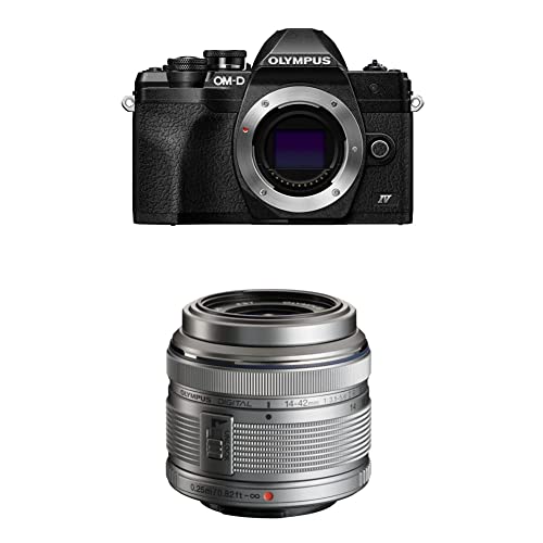 Olympus OM-D E-M10 Mark IV Black Camera Body & Olympus M.Zuiko Digital 14-42mm F3.5-5.6 II R Lens