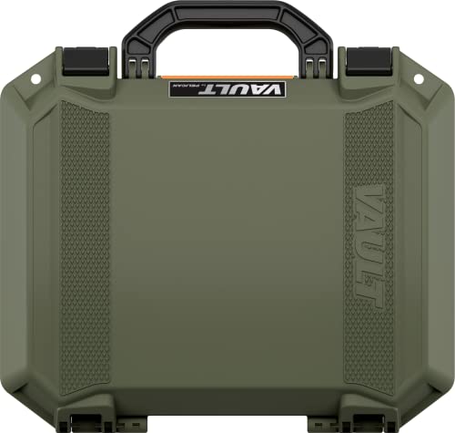 Vault by Pelican - V200 Multi-Purpose Hard Case with Foam for Camera, Drone, Equipment, Electronics, and Gear (OD Green)