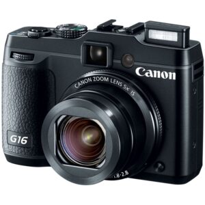 canon powershot g16 12.1 mp cmos digital camera with 5x optical zoom and 1080p full-hd video wi-fi enabled