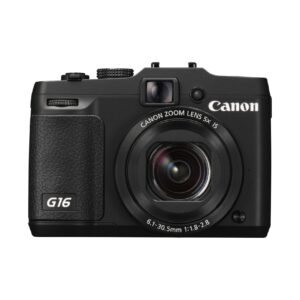 Canon PowerShot G16 12.1 MP CMOS Digital Camera with 5x Optical Zoom and 1080p Full-HD Video Wi-Fi Enabled