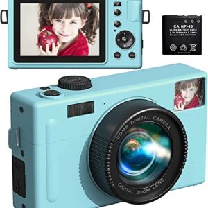 Digital Camera for Kids, FHD 1080P 24MP Mini Video Camera, 1500mah Rechargeable Camera 3.0 inch Screen Compact Camera, Portable Camera for Boys, Girls, Beginners