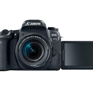 Canon EOS 77D EF-S 18-55 is STM Kit (Renewed)