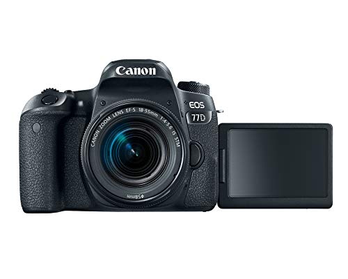 Canon EOS 77D EF-S 18-55 is STM Kit (Renewed)