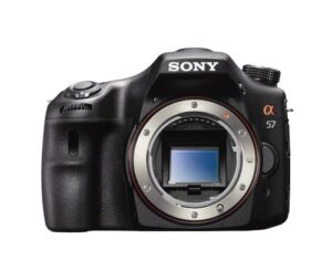 sony alpha slt-a57 16.1 mp exmor aps hd cmos sensor dslr with translucent mirror technology and 3d sweep panorama (body only) (old model)