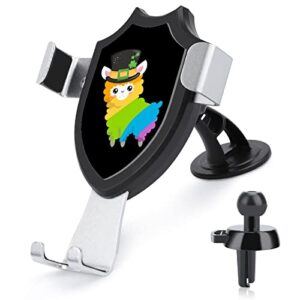 lucky llama rainbow phone mount for car universal cell phone holder dashboard windshield vent mount suitable for smartphones