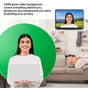 （56"） Portable Green Scree Chair Background, Collapsible Webcam Background, Chroma Key Green for Video Chats,Video Conference,Game,Zoom,Video Backdrop.