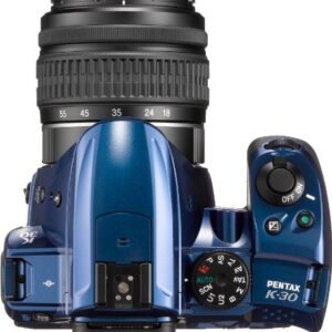 Pentax K-30 Weather-Sealed 16 MP CMOS Digital SLR with 18-55mm Lens (Blue)