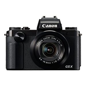 Canon PowerShot G5 X Digital Camera w/ 1 Inch Sensor and Built-in viewfinder - Wi-Fi & NFC Enabled (Black)