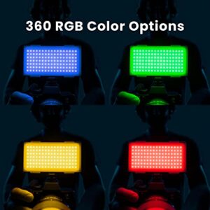 Lume Cube RGB Panel Pro, 60 Inch Light Stand, & Accessories | Full Color RGB Light for Professional DSLR Cameras | Adjustable Color Camera Lighting, Tripod from 14 to 60 Inches, 1/4" 20 Mount