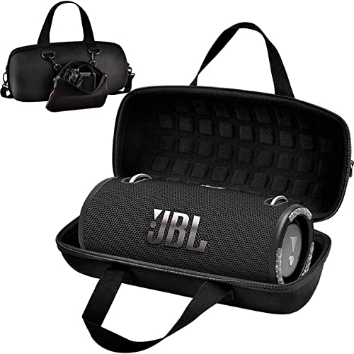 JBL Xtreme 3 Portable Bluetooth Speaker - Powerful Sound & Deep Bass - IP67 Waterproof - Pair with Multiple Speakers - Wireless Bluetooth Speaker Bundle with Megen Protective Hardshell Case (Black)