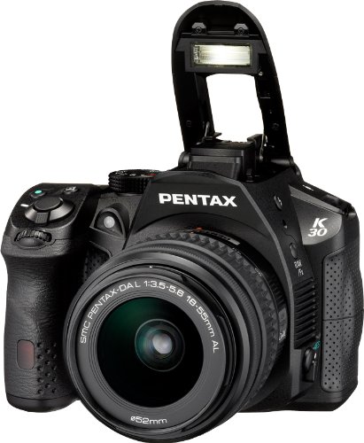 Pentax K-30 Weather-Sealed 16 MP CMOS Digital SLR with 18-55mm Lens (Black)