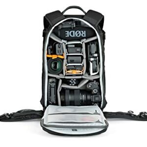 Lowepro ProTactic 350 AW II Modular Backpack with All Weather Cover, Camera Bag for Professional Use, Insert for Laptop Up to 13 Inch, Backpack for Professional Cameras and Drones, LP37176-GRL, Black