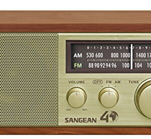 Sangean WR-11SE AM/FM Table Top Radio 40th Anniversary Edition Walnut