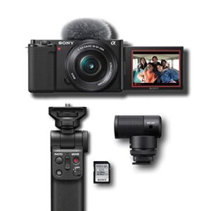 sony alpha zv-e10 – aps-c interchangeable lens mirrorless vlog camera kit & content creator kit