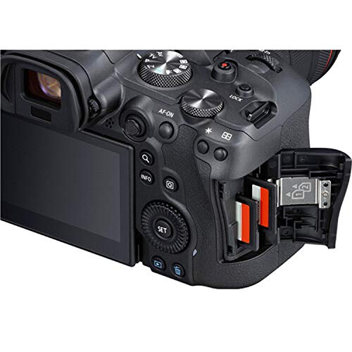 Canon EOS R6 Mirrorless Digital Camera with RF 24-105mm f/4-7.1 STM Lens + 75-300mm F/4-5.6 III Lens + 420-800mm Super Telephoto Lens + 128GB Memory + Case + Tripod + Filters (44pc Bundle) (Renewed)