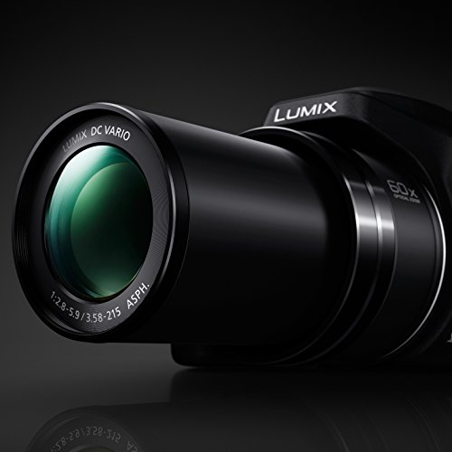 PANASONIC LUMIX FZ80 4K 60X Zoom Camera, 18.1 Megapixels, DC VARIO 20-1200mm Lens, F2.8-5.9, 4K 30p Video, Power O.I.S., WiFi ? DC-FZ80K (USA BLACK) (Renewed)