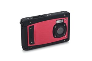coleman c40wp-r 20 mega pixels waterproof underwater digital camera with full 1080p hd video, 2.5″ lcd & 8x digital zoom, red