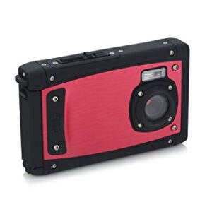 Coleman C40WP-R 20 Mega Pixels Waterproof Underwater Digital Camera with Full 1080p HD Video, 2.5" LCD & 8X Digital Zoom, Red