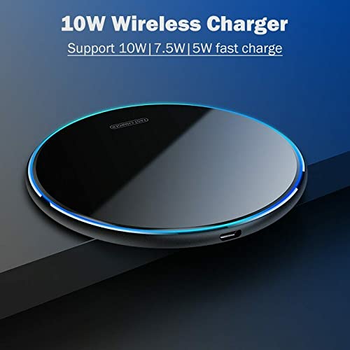 Wireless Charger+Type-C Receiver for Samsung Galaxy A20 A30 A50 A60 A70 A90 5G, Black