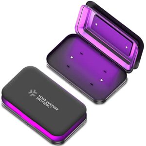 uv phone sanitizer with smartphone charger powerbank 5000 mah – collapsible ultraviolet disinfection and sterilization light box for keys wallet money jewelry