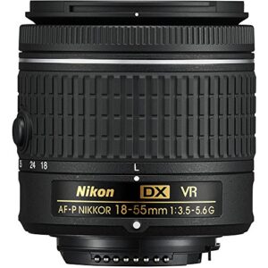 Nikon 18-55mm f/3.5-5.6G VR AF-P DX Zoom-Nikkor Lens - (Renewed)