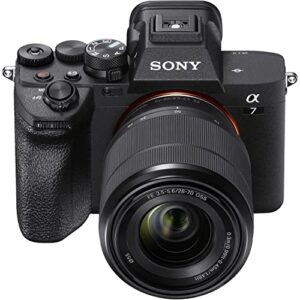 Camera Bundle for Sony a7 IV Mirrorless Camera with FE 28-70mm f/3.5-5.6 OSS, E 55-210mm f/4.5-6.3 OSS, 500mm f/8.0 Manual Focus Lens + Accessories (Renewed)