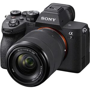 Camera Bundle for Sony a7 IV Mirrorless Camera with FE 28-70mm f/3.5-5.6 OSS, E 55-210mm f/4.5-6.3 OSS, 500mm f/8.0 Manual Focus Lens + Accessories (Renewed)