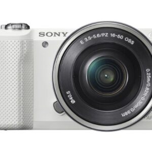 Sony Alpha a5000 Mirrorless Digital Camera with 16-50mm OSS Lens (White)