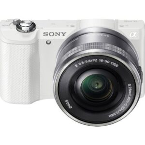 Sony Alpha a5000 Mirrorless Digital Camera with 16-50mm OSS Lens (White)