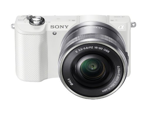 Sony Alpha a5000 Mirrorless Digital Camera with 16-50mm OSS Lens (White)