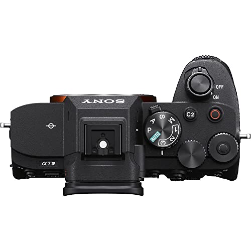 Sony a7 IV Mirrorless Camera (ILCE-7M4/B) + 4K Monitor + Rode VideoMic + 2 x 64GB Memory Card + Bag + 3 x NP-FZ100 Compatible Battery + Card Reader + LED Light + Corel Photo Software + More