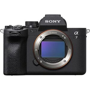 Sony a7 IV Mirrorless Camera (ILCE-7M4/B) + 4K Monitor + Rode VideoMic + 2 x 64GB Memory Card + Bag + 3 x NP-FZ100 Compatible Battery + Card Reader + LED Light + Corel Photo Software + More