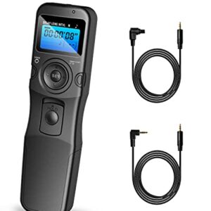 Digital Timer Remote Shutter Release Trigger Intervalometer for Canon EOS Rebel T6 T7 80D 70D 60D 60Da 77D T7i T6i T6s SL2 SL1 T5 T3 T5i T4i T3i T2i EOS R M6 M5 Cameras…