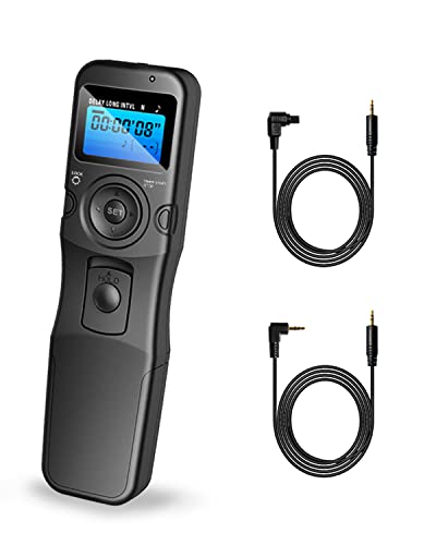 Digital Timer Remote Shutter Release Trigger Intervalometer for Canon EOS Rebel T6 T7 80D 70D 60D 60Da 77D T7i T6i T6s SL2 SL1 T5 T3 T5i T4i T3i T2i EOS R M6 M5 Cameras…