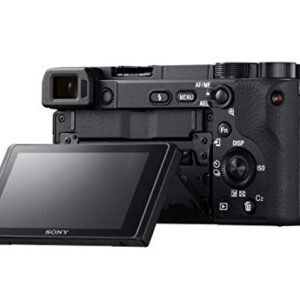 Sony Alpha a6400 Mirrorless Camera: Compact APS-C Interchangeable Lens Digital Camera with Real-Time Eye Auto Focus, 4K Video, Flip Screen & 18-135mm Lens - E Mount Compatible Cameras - ILCE-6400M/B