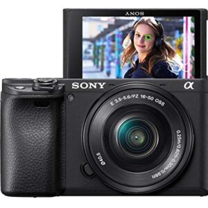 Sony Alpha a6400 Mirrorless Camera: Compact APS-C Interchangeable Lens Digital Camera with Real-Time Eye Auto Focus, 4K Video, Flip Screen & 18-135mm Lens - E Mount Compatible Cameras - ILCE-6400M/B