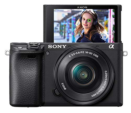 Sony Alpha a6400 Mirrorless Camera: Compact APS-C Interchangeable Lens Digital Camera with Real-Time Eye Auto Focus, 4K Video, Flip Screen & 18-135mm Lens - E Mount Compatible Cameras - ILCE-6400M/B