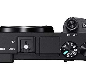 Sony Alpha a6400 Mirrorless Camera: Compact APS-C Interchangeable Lens Digital Camera with Real-Time Eye Auto Focus, 4K Video, Flip Screen & 18-135mm Lens - E Mount Compatible Cameras - ILCE-6400M/B