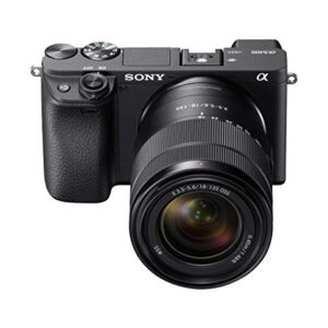 Sony Alpha a6400 Mirrorless Camera: Compact APS-C Interchangeable Lens Digital Camera with Real-Time Eye Auto Focus, 4K Video, Flip Screen & 18-135mm Lens - E Mount Compatible Cameras - ILCE-6400M/B