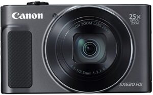 canon powershot sx620 digital camera w/25x optical zoom – wi-fi & nfc enabled (black)