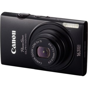 canon powershot elph 110 hs 16.1 mp cmos digital camera with 5x optical image stabilized zoom 24mm wide-angle lens and 1080p full hd video recording (black) (old model)