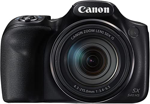 Ca-non (Renewed) PowerShot SX540 HS Digital Camera, Wi-Fi & NFC Enabled - with Built-in Flash, 50x Optical, 4X Digital and 200x Combined Zoom with Optical Image Stabilizer